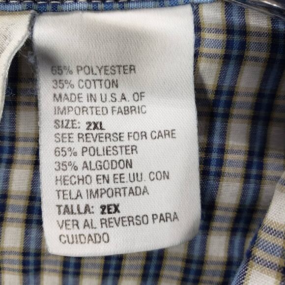 Express Riders Western Pearl Snap Button Up Long Sleeve Shirt Size 2XL - Picture 5 of 16